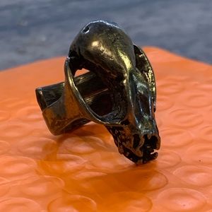 Martha Rotten bat skull ring